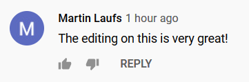 Youtube comment boss video editing