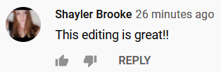 Youtube comment fun video editing